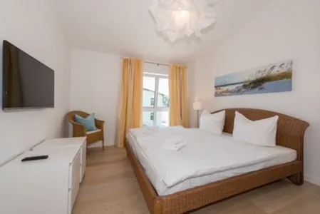 Schlafzimmer Villa Amelie, Ferienwohnung Bel Etage