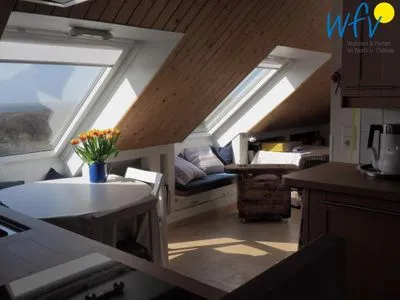 Wohnzimmer Haus Hammersee Ferienwohnung Utkiek