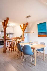 Küche / Küchenzeile Lassen Hof Ferienwohnung 'Roggenstuv' in Brodersby an der Schlei