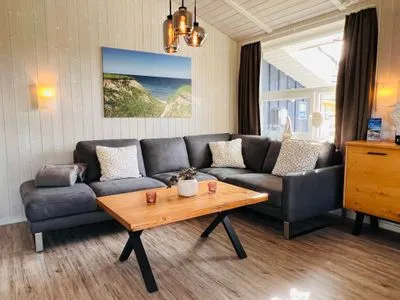 Wohnzimmer Ferienhaus Strandpark 7