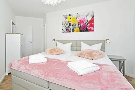 Schlafzimmer Haus Usedom Fewo MeeresLuft mit Sonnenterrasse und nur 350 m zum Strand
