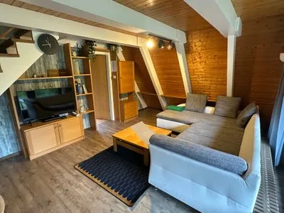 Wohnzimmer Ferienhaus Bergklang
