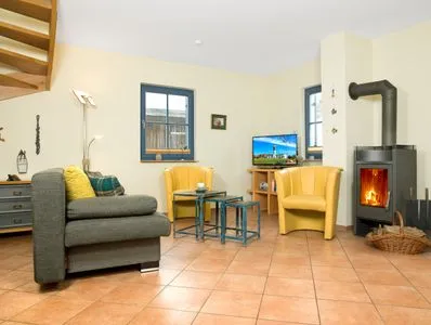 Wohnzimmer Reetdachhaus Hus Achtern