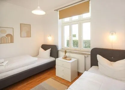 Schlafzimmer Villa Bismarck Wohnung 1