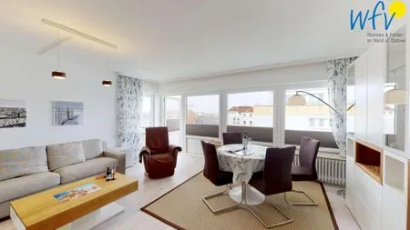 Wohnzimmer Haus Panorama Ferienwohnung 44