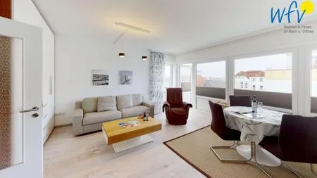 Wohnzimmer Haus Panorama Ferienwohnung 44