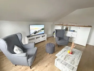 Wohnzimmer Kampener Weg 4 - „Peters Ausguck“