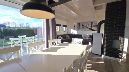Wohnzimmer Ferienhaus "Marie II" ostseenah im Ferienpark Holm