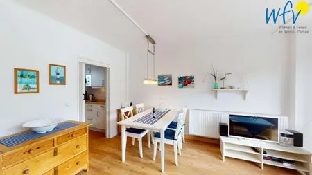 Wohnzimmer / Essbereich Haus am Wattenmeer Ferienwohnung 2