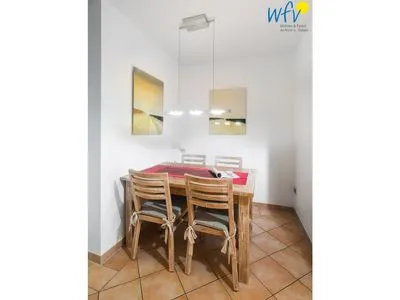 Essbereich Haus Ebbe und Flut Ferienwohnung Deichläufer