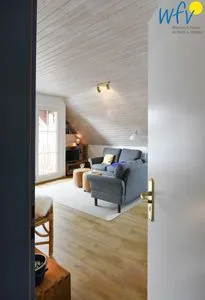 Blick ins Wohnzimmer Juist Zauber - Haus 1 Ferienwohnung Fries