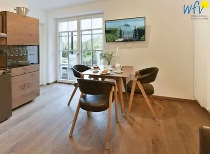Wohnzimmer / Essbereich Haus Nordland Ferienwohnung Dünenblick