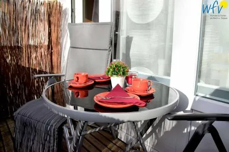 Balkon Appartement-Haus Regina Ferienwohnung Meeresbrise