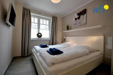 Schlafzimmer Bootshaus in den Dünen - 4 Ferienwohnung 2