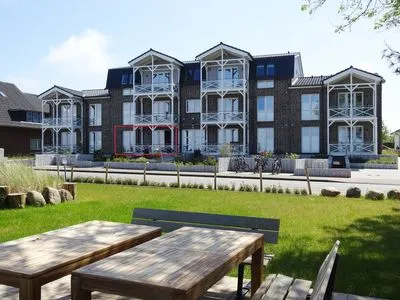 Blick auf das Feriendomizil Weiße Düne in Wittdün auf Amrum Haus *Weiße Düne* Ferienwohnung Weiße Düne 4