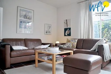 Wohnzimmer Ferienhaus Friesenblick Ferienwohnung 1