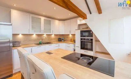 Küche und Essbereich Haus Margarete Ferienwohnung Töwerliebe