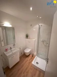 Badezimmer Strandhaus Ferienwohnung Luv