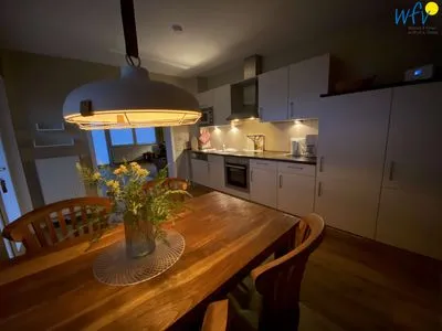 Essbereich Strandhaus Ferienwohnung Lee