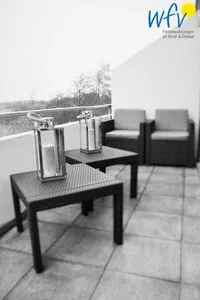 Balkon Ferienhaus Under de Diek Ferienwohnung 8