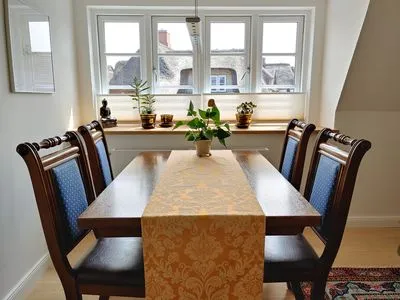 Wohnzimmer Erika's Hüs Ferienwohnung „Gül Waanang"