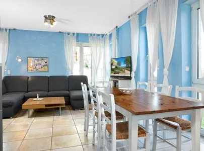 Wohnzimmer Ferienhaus Kaltenhofer Strandmuschel