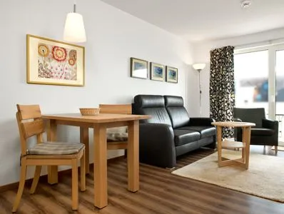 Living room Residenz am Yachthafen Hornhecht