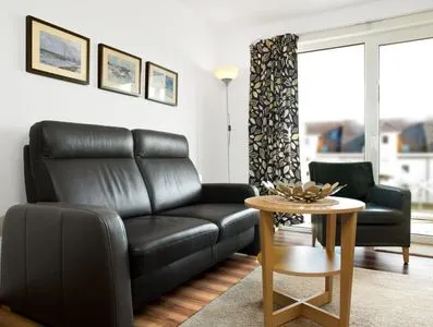 Living room Residenz am Yachthafen Hornhecht