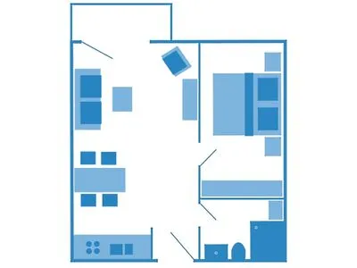 Grundriss Residenz am Strand Dünentraum -  Wohnung 1-05