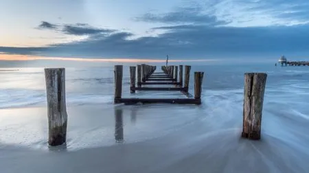Strandblild vom Angelsteg Residenz am Strand Wohnung 1-11