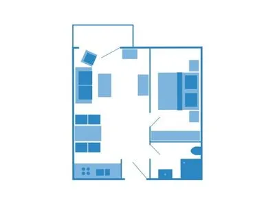 Grundriss Residenz am Strand Ostseeglück - Wohnung 1-13