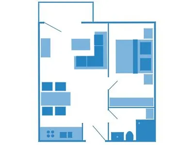 Grundriss Residenz am Strand Wohnung 1-21
