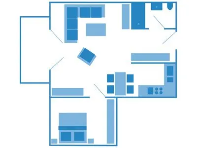 Grundriss Residenz am Strand Wohnung 2-40