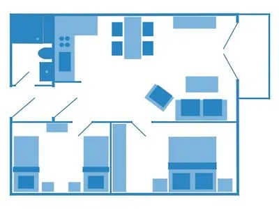 Grundriss Residenz am Strand Wohnung 2-43