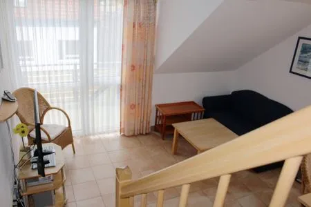 Blick vom DG auf die untere Etage Residenz am Strand Wohnung 4-64