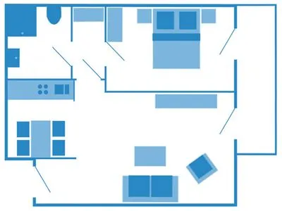 Grundriss  Haus Seeblick Wohnung 326