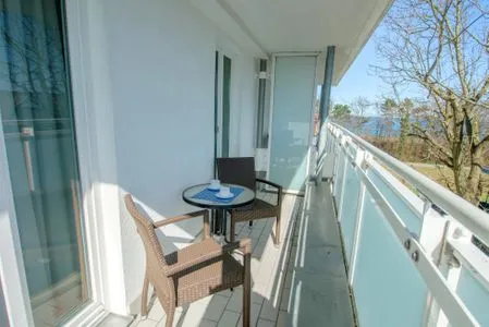Balkon mit Bestuhlung  Haus Seeblick Wohnung 326