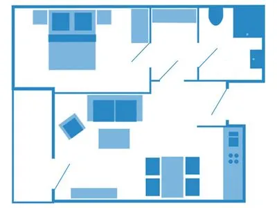 Grundriss der Wohnung  Villa Kurpark - Wohnung 512
