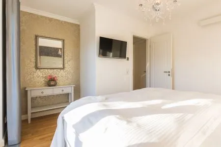 Schlafzimmer mit Doppelbett Logierhaus Friedrich WE 9 - "Hohe Düne"