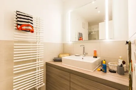 Badezimmer mit Dusche Logierhaus Friedrich WE 10 - "Muschelsucher"