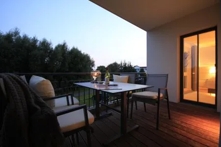 Balkon Logierhaus Friedrich WE 11 - "Strandmuschel"