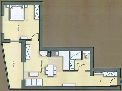 Grundriss Logierhaus Friedrich WE 11 - "Strandmuschel"