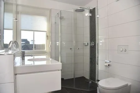 Badezimmer mit Dusche Logierhaus Friedrich WE 13 - "Bernsteinglück"