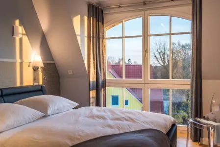 Schlafzimmer mit Doppelbett Logierhaus Friedrich WE 17 - "Seestern"