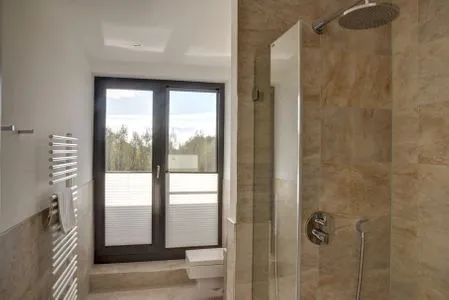 Badezimmer mit Dusche Logierhaus Friedrich WE 22 - "Sandstrand"