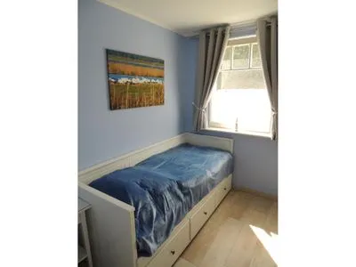 Schlafzimmer mit Ausziehbarem Bett Kavelweg 13 Kavelweg 13 Wohnung 1 - Strandrefugium