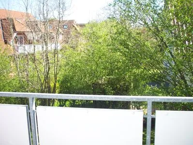 Blick vom Balkon Hoppenberg 9 OG links - Zur Kogge