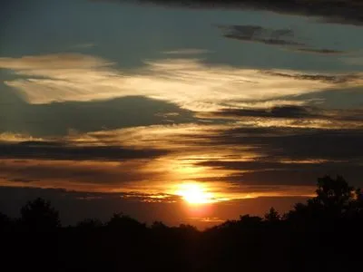Sonnenuntergang  Appartementhaus Boddenblick "Himmelkieker"