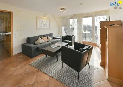 Wohnzimmer Maisonette-Wohnungen am Steingarten Ferienwohnung 3