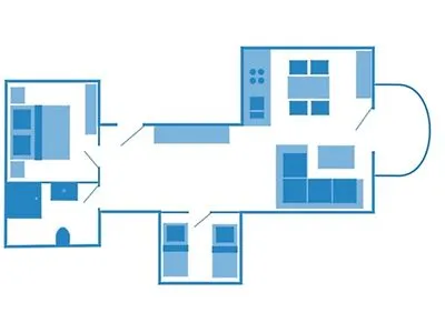 Grundriss  Ferienwohnung Seepferdchen